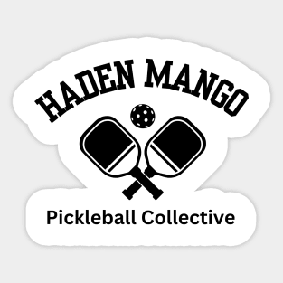 Twin Pickleball Paddles and Ball Sticker